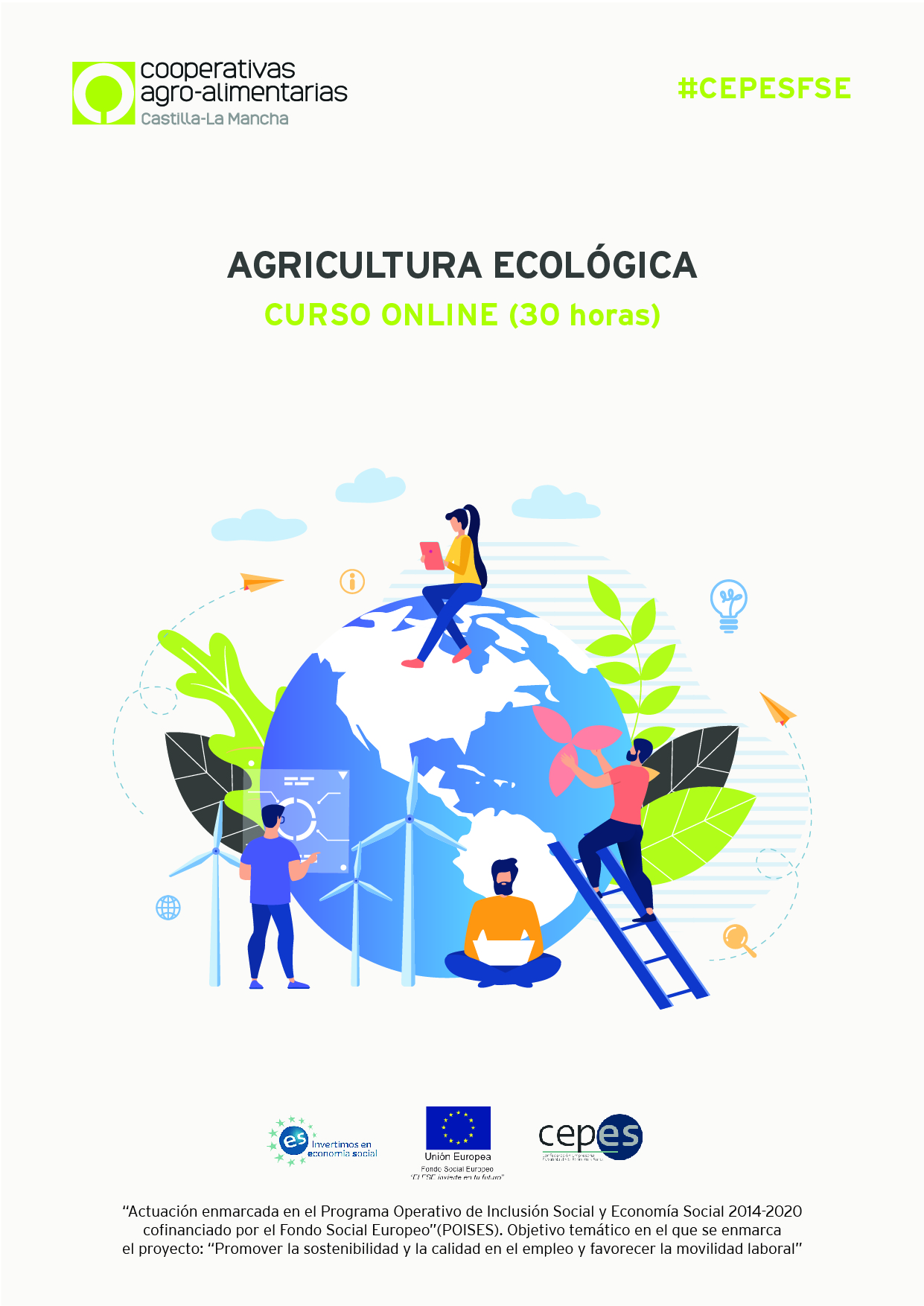 Cooperativas Agro-alimentarias Castilla-La Mancha pone en marcha una nueva edición del curso sobre Agricultura Ecológica subvencionado por la iniciativa POISES