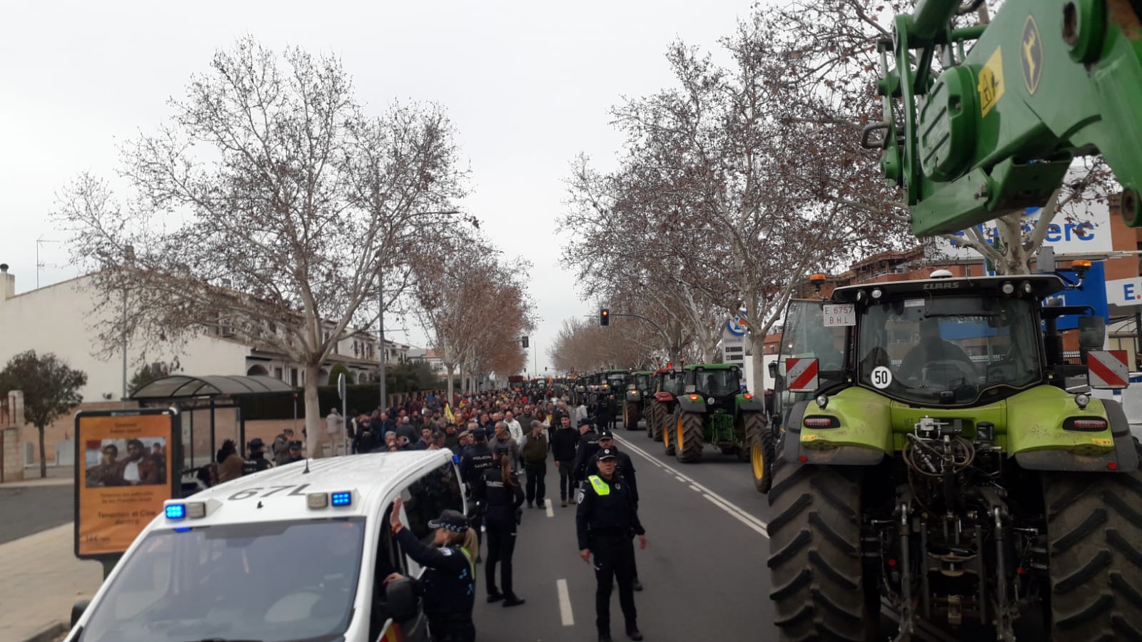 Una gran tractorada colapsa Ciudad Real para protestar por la situación del campo