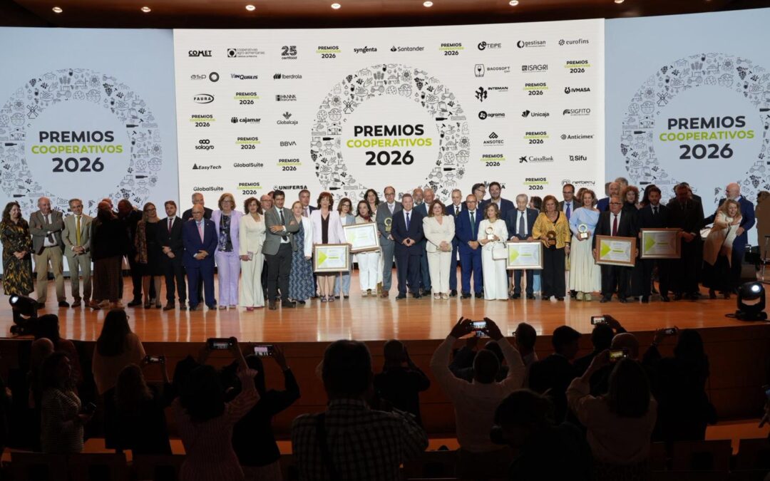 Cooperativas Agro-alimentarias Castilla-La Mancha celebra los V Premios Cooperativos premiando a Bodegas Cristo de la Vega, Bodegas Alcardet, Bodegas Latúe, Nuestra Señora de la Antigua y Santo Tomás y Ontalba